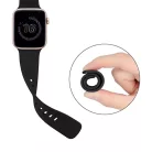 Techsuit - Óraszíj (W031) - Apple Watch 1/2/3/4/5/6/7/8/9/10/SE/SE 2 (38/40/41/42mm) - Fekete