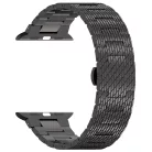 Techsuit - 32mm-es Óraszíj (W052) - Apple Watch 1/2/3/4/5/6/7/8/9/10/SE/SE 2 (38/40/41/42mm) - Fekete