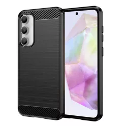   Techsuit - Karbonszilikon - Samsung Galaxy A35 5G - Fekete tok