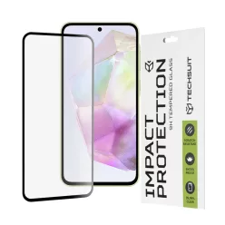   Techsuit - 111D Teljes Fedésű / Teljes Ragasztású Üveg - Samsung Galaxy A35 5G / A55 5G / M35 - Fekete üvegfólia