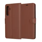 Techsuit - Bőr Folio - Samsung Galaxy A54 - Barna tok