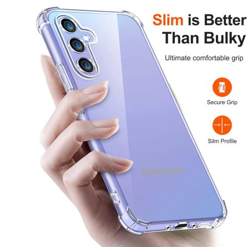 Techsuit - Ütésálló Átlátszó Szilikon - Samsung Galaxy A05s - Átlátszó tok