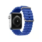 Techsuit - Óraszíj (W038) - Apple Watch 1/2/3/4/5/6/7/8/9/10/SE/SE 2 (38/40/41/42mm) - Kék