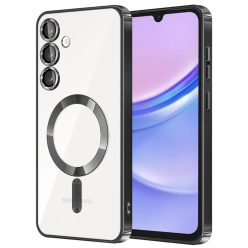   Techsuit - Luxus Kristály MagSafe - Samsung Galaxy A15 4G / A15 5G - Fekete tok