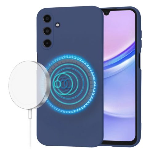 Techsuit - SoftFlex MagSafe - Samsung Galaxy A15 4G / A15 5G - Tengerészkék tok