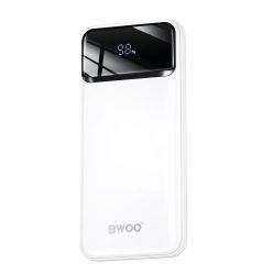 BWOO Ultra vékony 22,5W 10000 mAh power bank, fehér