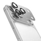 iPhone 17 Pro Fehér Benks Edzett üveg Glass Warrior Integrált Fém Lencsevédő (C069) (3 darab lencse) üvegfólia