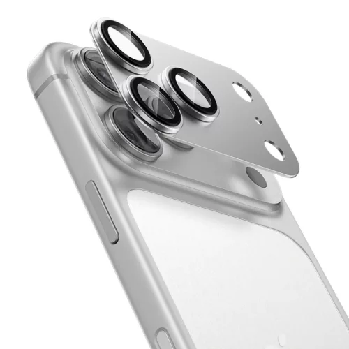 iPhone 17 Pro Fehér Benks Edzett üveg Glass Warrior Integrált Fém Lencsevédő (C069) (3 darab lencse) üvegfólia