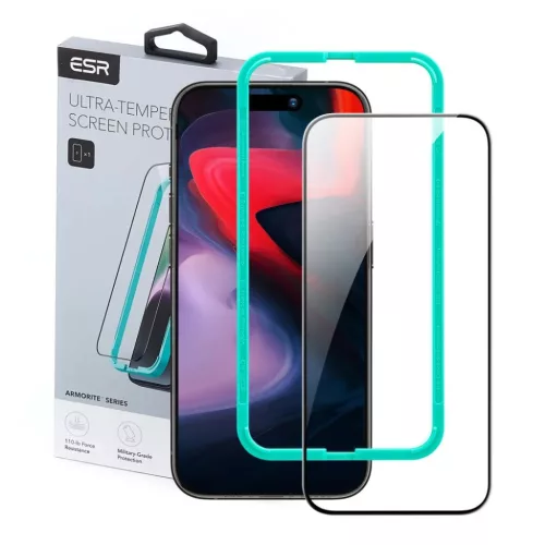 iPhone 15 Plus fekete ESR Armorite üvegfólia