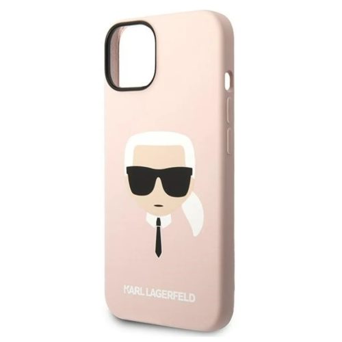 iPhone 14 Karl Lagerfeld Karl's Head szilikon tok rózsaszín (KLHCP14SSLKHLP)