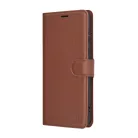 Honor Magic7 Pro Techsuit Leather Folio bőr fliptok barna