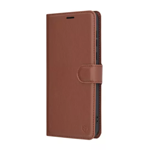 Honor Magic7 Pro Techsuit Leather Folio bőr fliptok barna
