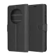 Honor Magic7 Pro Techsuit Leather Folio bőr fliptok fekete