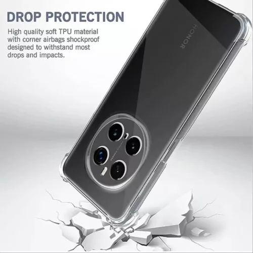 Honor Magic7 Pro Techsuit Shockproof Clear ütésálló szilikon tok átlátszó