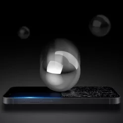   iPhone 14 Dux Ducis 10D KIjelzővédő üvegfólia fekete (Tokbarát)