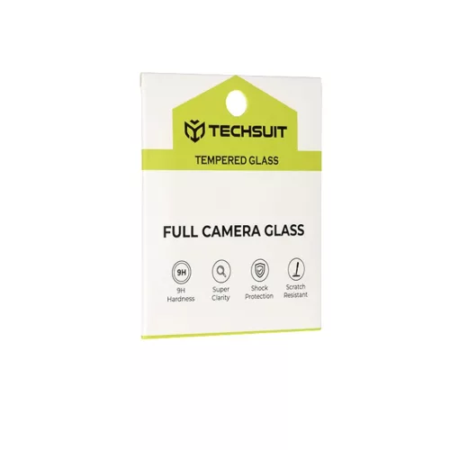 iPhone 17 Pro Max Techsuit Full Camera Glass üvegfólia sötétkék