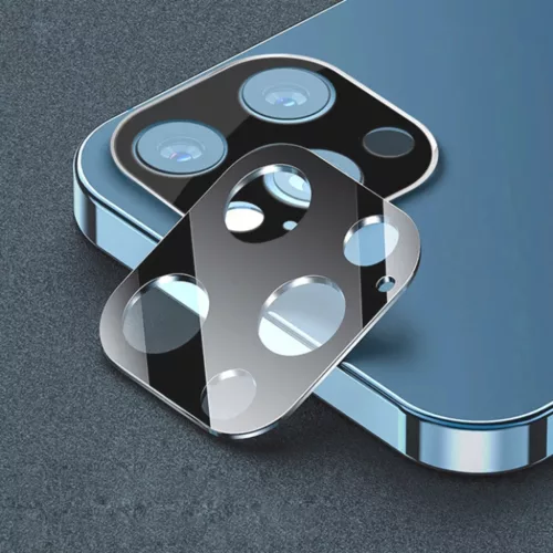 iPhone 17 Pro Max Techsuit Full Camera Glass üvegfólia sötétkék