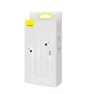 Baseus Encok H17 vezetékes fülhallgató (NGCR020002) fehér 3.5mm jack