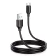 Joyroom Type-C USB adat és töltőkábel 3A 1m fekete