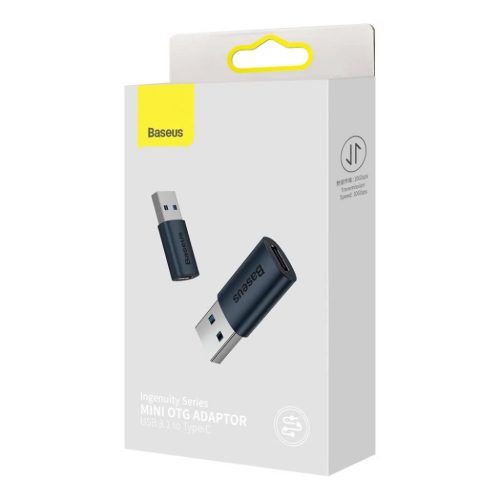 Baseus ZJJQ000103 Ingenuity Mini OTG Type-C Usb A adapter  fekete