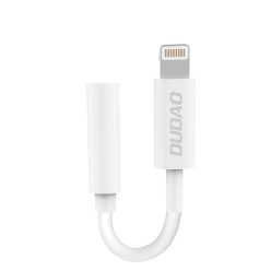   Dudao audio adapter fejhallgató adapter Lightning-ről 3,5 mm-es mini jack-re fehér (L16i fehér)