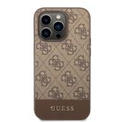 iPhone 14 Pro Guess 4G Stripe tok barna (GUHCP14LG4GLBR)