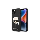 iPhone 14 Plus Karl Lagerfeld Karl's Head szilikon tok fekete (KLHCP14MSLKHBK)