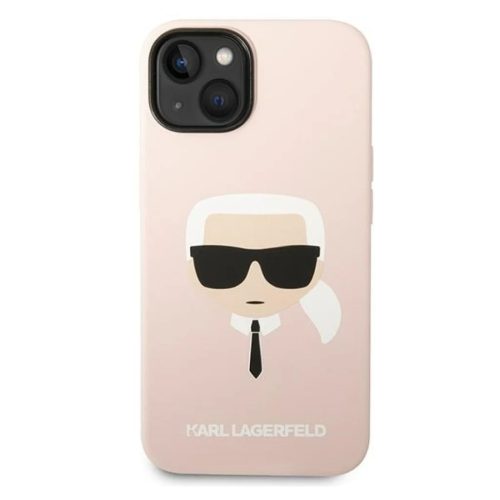 iPhone 14 Plus Karl Lagerfeld Karl's Head szilikon tok rózsaszín (KLHCP14MSLKHLP)
