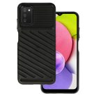 Samsung Galaxy A03S Thunder fokozott védelmet biztosító flexibilis TPU tok fekete
