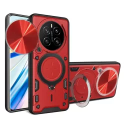 Honor Magic7 Pro piros Techsuit CamGuard Pro fliptok