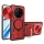 Honor Magic7 Pro piros Techsuit CamGuard Pro fliptok