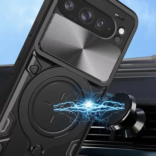 Honor Magic7 Pro piros Techsuit CamGuard Pro fliptok