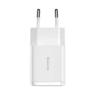 Baseus Compact hálózati töltő 2XUSB - 10.5W (CCXJ010202) fehér