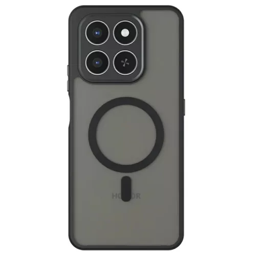 Honor 400 Smart / X7d 4G - Techsuit PureFrost MagSafe - Matt Fekete tok