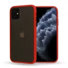 Xiaomi 12 / 12X Vennus Color Button Matt Bumper tok piros