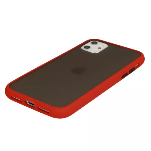 Xiaomi 12 / 12X Vennus Color Button Matt Bumper tok piros
