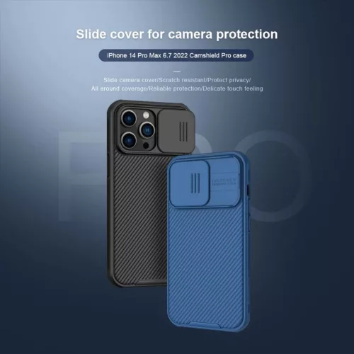 iPhone 14 Pro Max Nillkin CamShield Pro tok kék