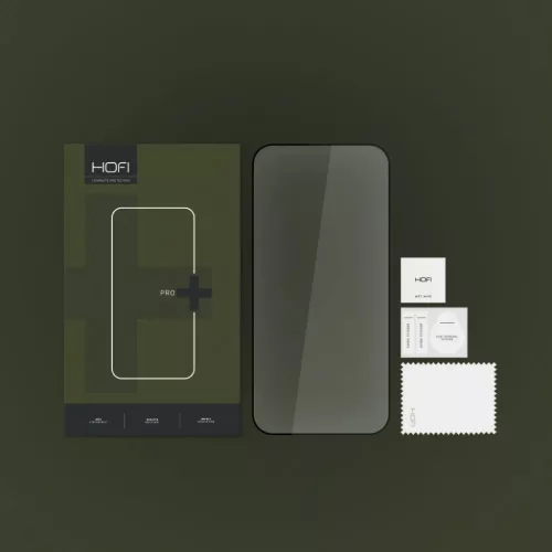 iPhone 15 Pro Max Hofi Glass Pro+ Hybrid temperált üvegfólia fekete
