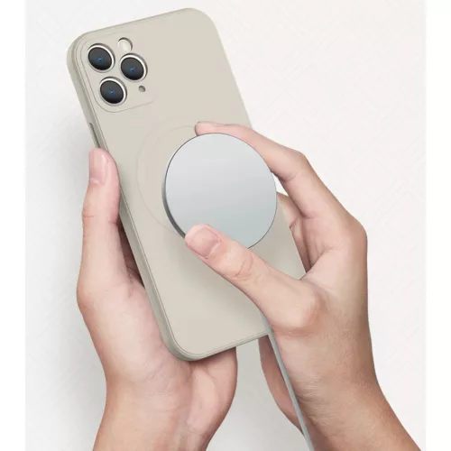 iPhone 13 Pro Max TEL PROTECT MagSilicone tok világos rózsaszín