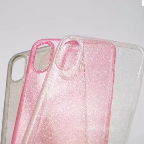 iPhone 13 Pro Max Crystal Glitter tok ezüst