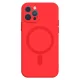 iPhone 13 Pro TEL PROTECT MagSilicone tok piros (Magsafe kompatibilis)