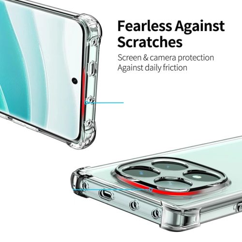 Techsuit - Ütésálló Átlátszó Szilikon - Xiaomi Redmi Note 14 Pro 4G / Poco F7 - Átlátszó tok