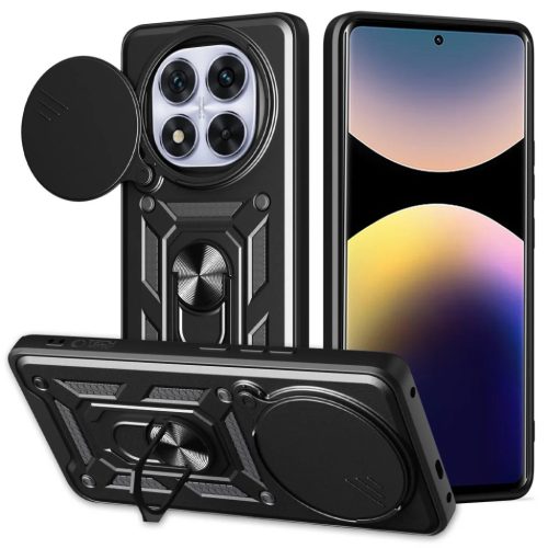 Techsuit - CamShield sorozat - Xiaomi Redmi Note 14 Pro 4G / Poco F7 - Fekete tok