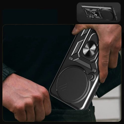 Techsuit - CamShield sorozat - Xiaomi Redmi Note 14 Pro 4G / Poco F7 - Fekete tok