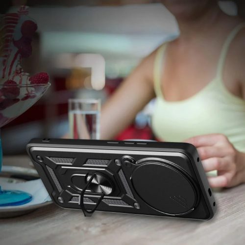 Techsuit - CamShield sorozat - Xiaomi Redmi Note 14 Pro 4G / Poco F7 - Fekete tok