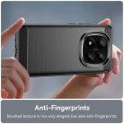 Techsuit - Karbon Szilikon - Xiaomi Redmi Note 14 Pro 4G / Poco F7 - Fekete tok