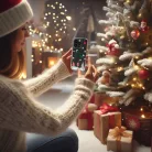 iPhone 13 Pro Max Tel Protect Christmas Karácsonyi mintás tok design 4 átlátszó