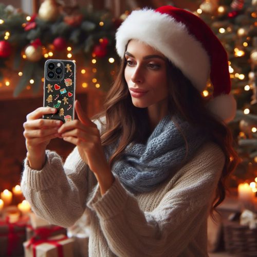 Samsung S23 Ultra Tel Protect Christmas Karácsonyi mintás tok design 2 átlátszó