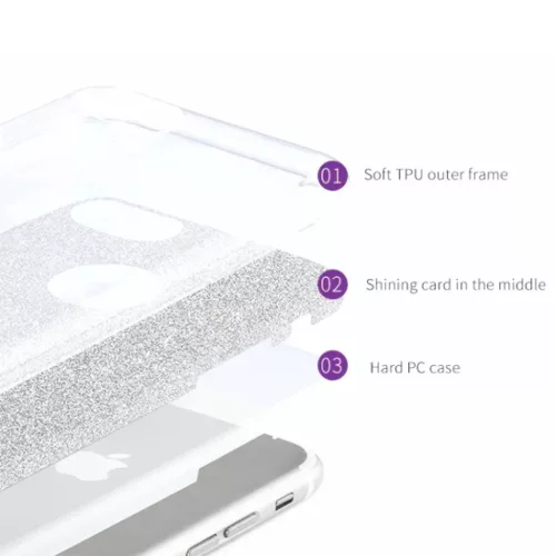 iPhone 14 Plus Shining flitteres tok pink