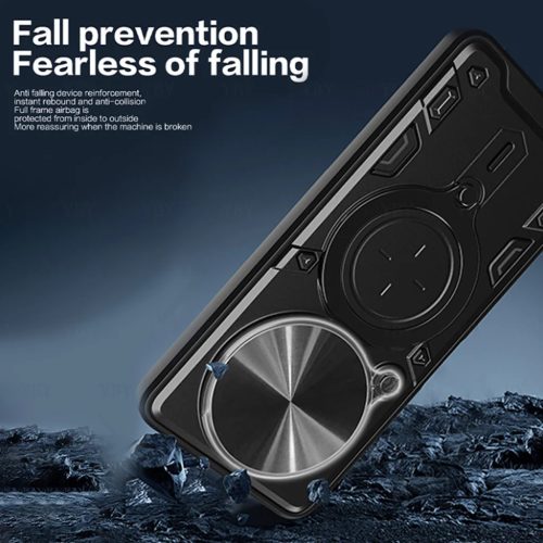 Techsuit - CamGuard Pro - Xiaomi Redmi Note 14 Pro 4G / Poco F7 - Fekete tok